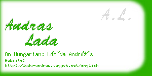andras lada business card